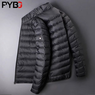 爆款轻薄款排骨羽绒服男士冬季2025新款短款立领保暖冬装外套男款