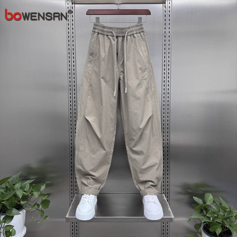 高端弯刀工装裤子男士2026新款夏季薄款男裤速干直筒休闲长裤男款