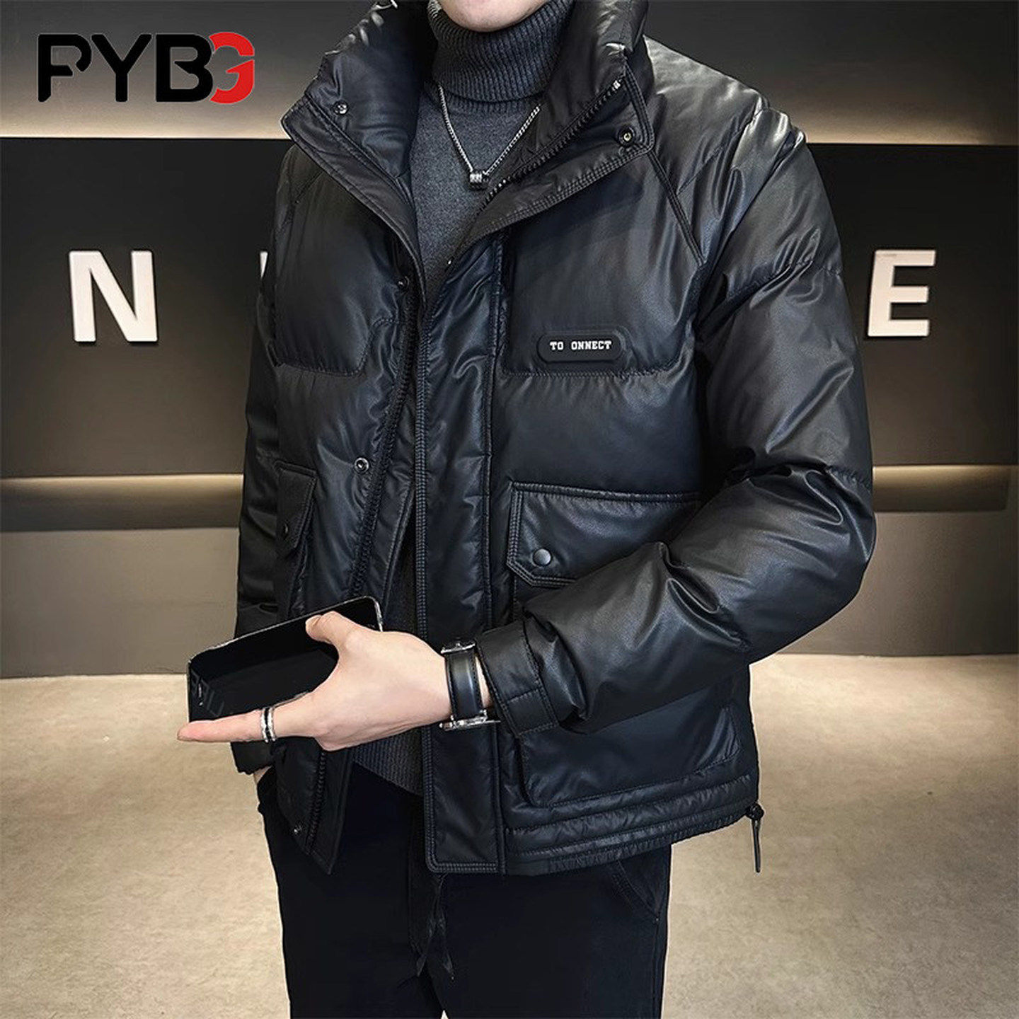 高端爆款轻薄羽绒服男士2025冬季新款白鸭绒立领加厚保暖外套男款