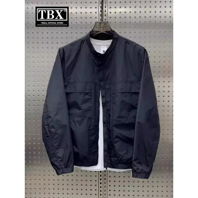 高级感亨利领夹克外套男士春秋季2025新款棒球领工装棉服男款冬装