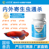 新必定清鱼药吡喹酮龙鱼鹦鹉鱼内外寄生虫驱虫药双杀绦虫观赏鱼用