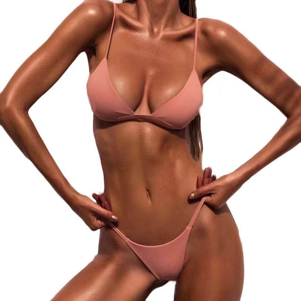 速发2021 Bikii Sid Swiuit Wo Swimwr Sexy Push Up Biki