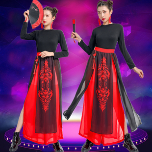 速发芒种扇子舞蹈演出表雪古典舞骁龙吟中国风国潮爵士舞服演服