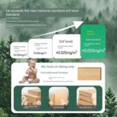 三萌实木叠乐凳家用可堆叠组合圆凳客厅备用餐桌长凳折叠椅