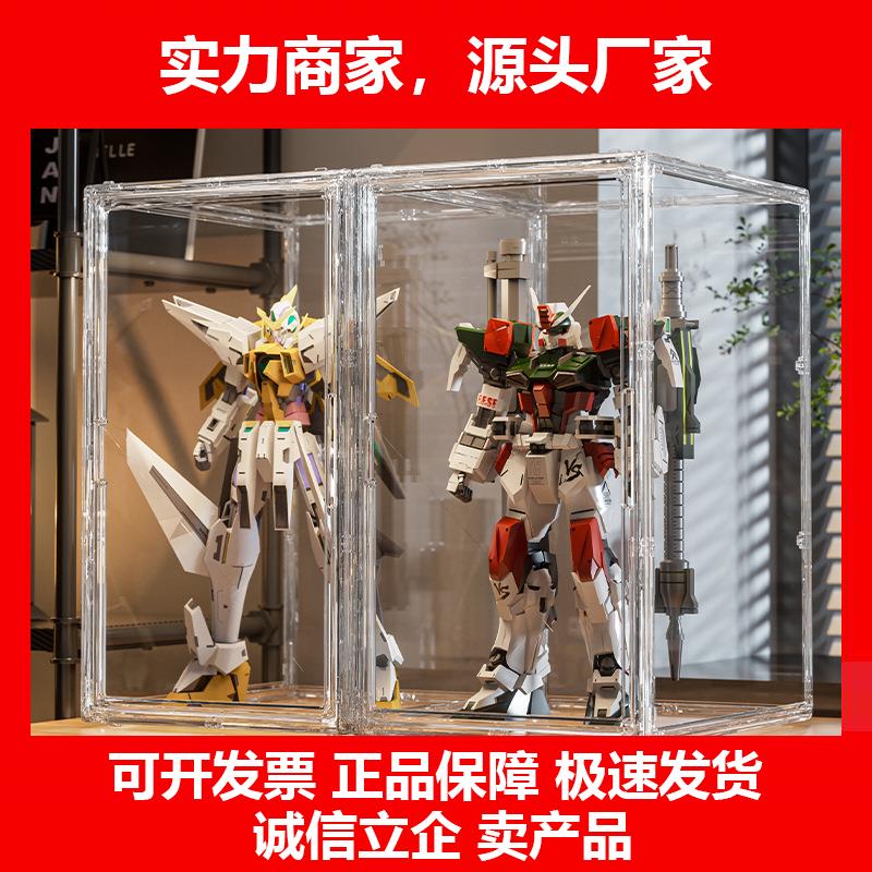 新款高达模型展示柜适用放乐高积木的盒子400防尘模型柜