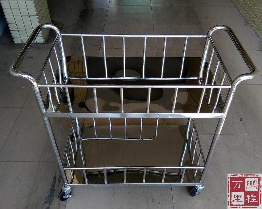 酒车钛金豪华酒水车欧式贵妃酒水推车皇家酒车三层送餐车服务车