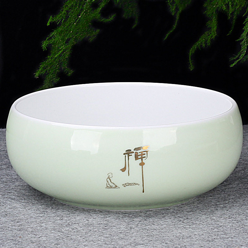 茶几垃圾缸废茶水缸肺烟灰缸果壳盆垃圾盆桌面 家用茶渣罐中式风