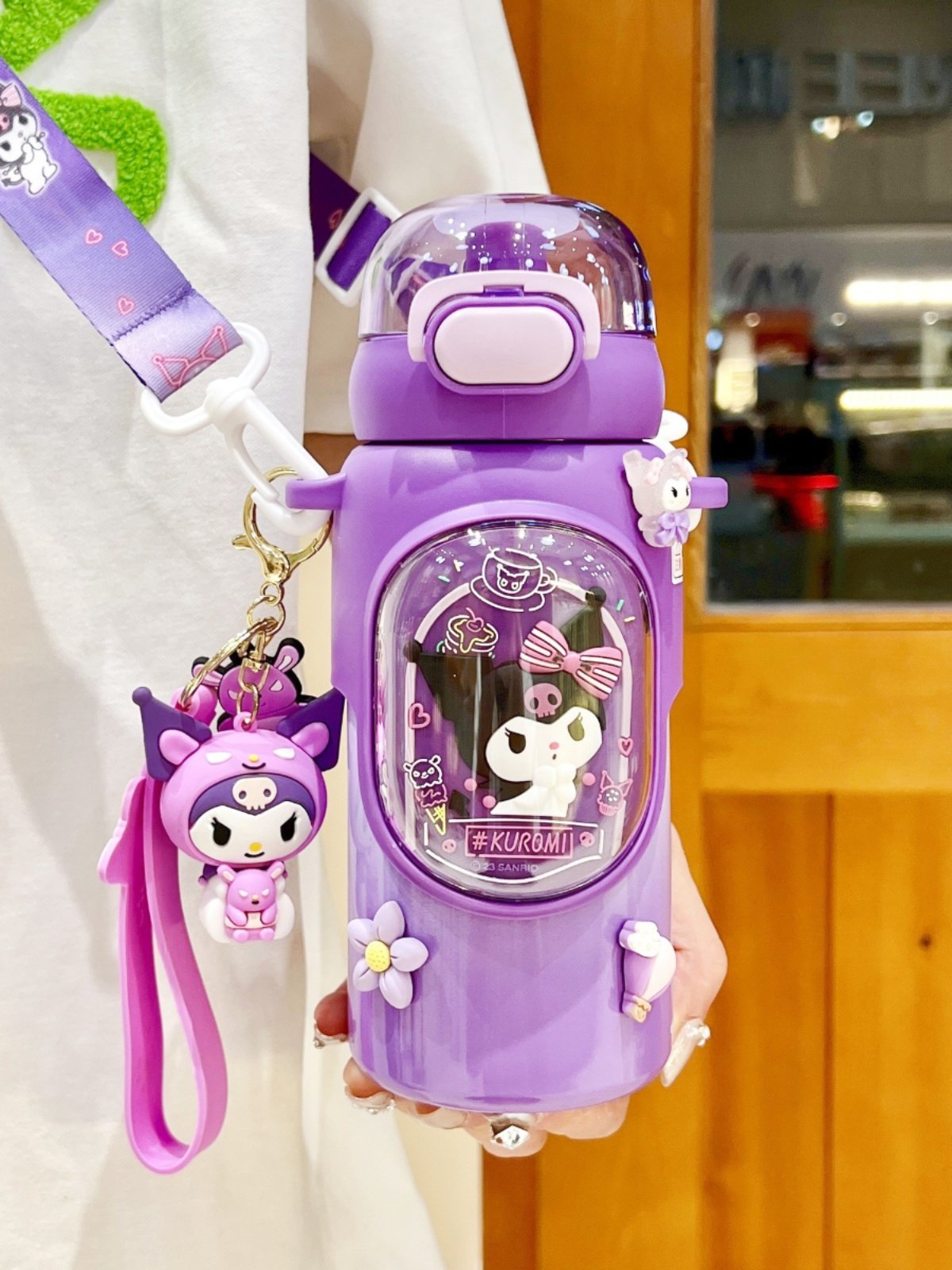 Sanrio Kids Water Bottle Insulated Kuromi Thermos Cup - Taobao product photo 5