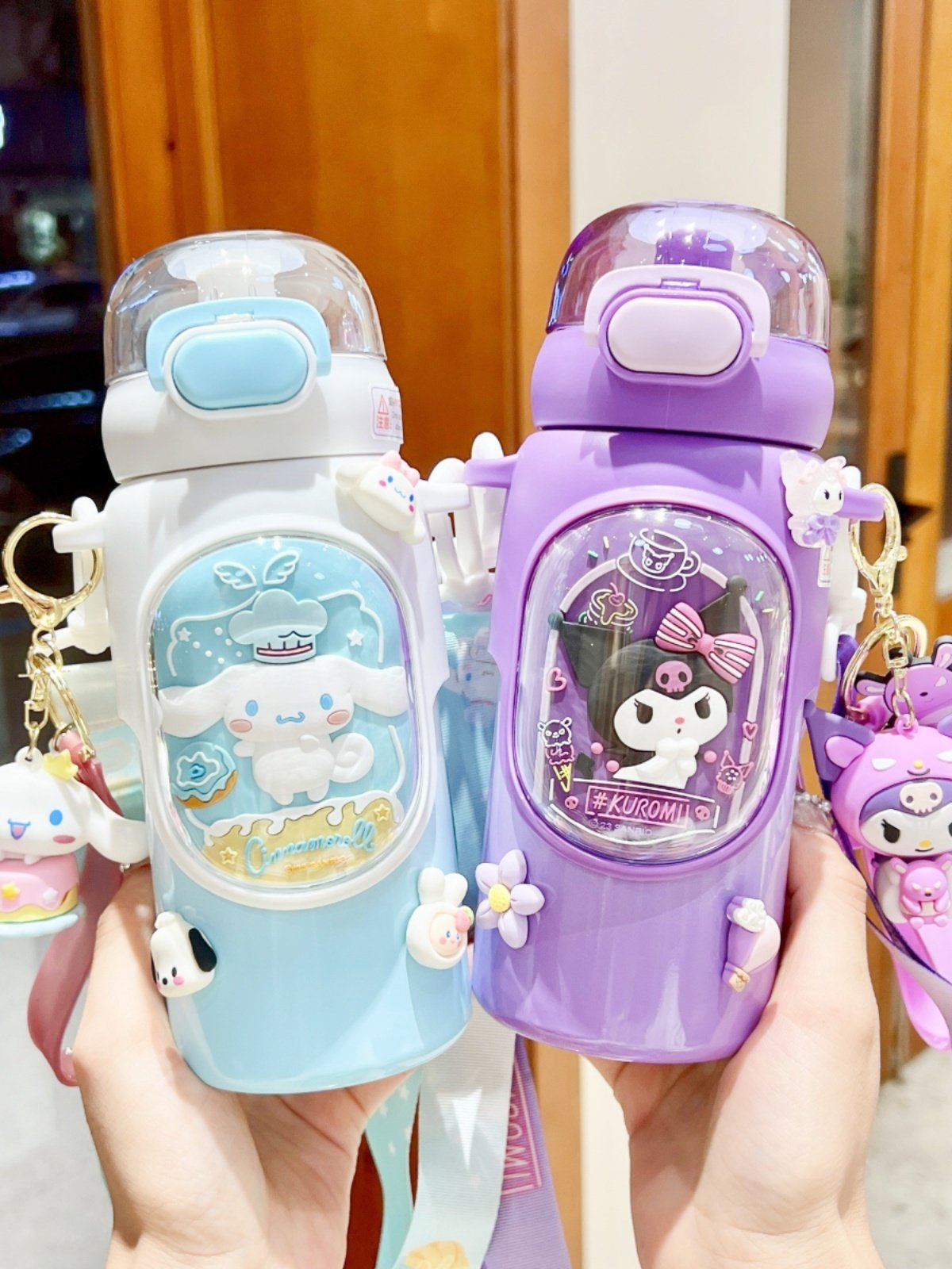 Sanrio Kids Water Bottle Insulated Kuromi Thermos Cup - Taobao product photo 2