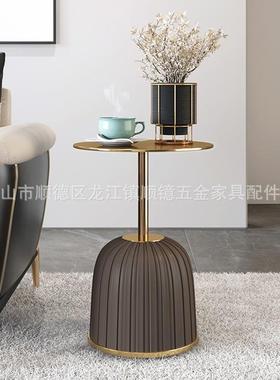 组意大式约圆形茶几简创意设SY-E6125计师款小户型现代小圆岩板茶