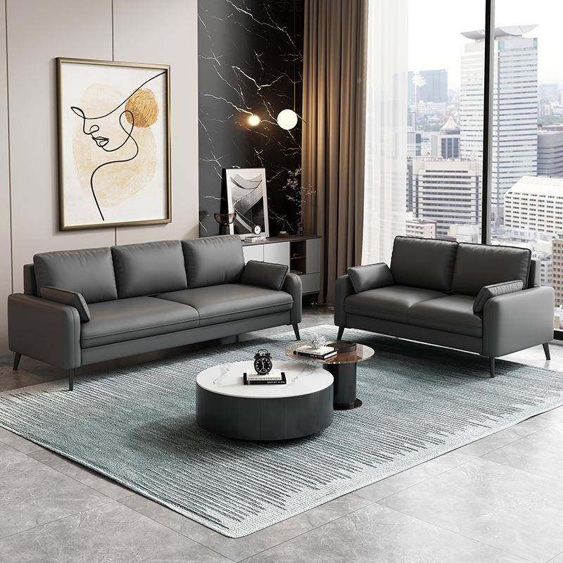 公沙发现代约会无品牌/客接待三人位小办简户型双人办公室商务猫