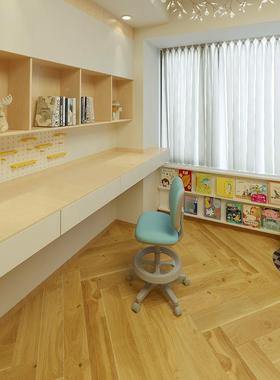 实木悬学生书架一体电书脑桌桌家用衣柜飘ALth$*&l窗转角浮女生卧