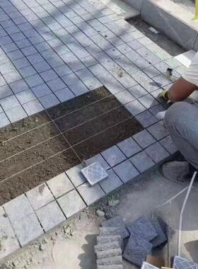 马蹄石仿石地材自然厚面岗UQX花岩红色通体砖户外砖18地铺石园林