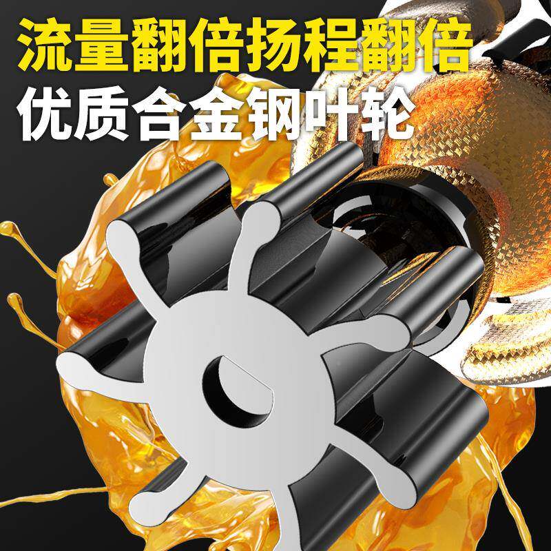 kt油水两用电动抽油泵12V2KQM24V0伏直流V高压水泵柴油泵加油机抽