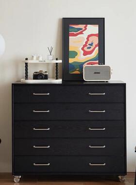 Fls中古斗客WZC厅收纳柜客柜立柜复实木抽古屉柜厅卧室置物柜靠墙