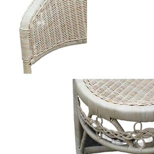 天然JVT物藤椅竹椅子老式手靠背植椅凉椅休闲工椅老年喝人茶圆圈