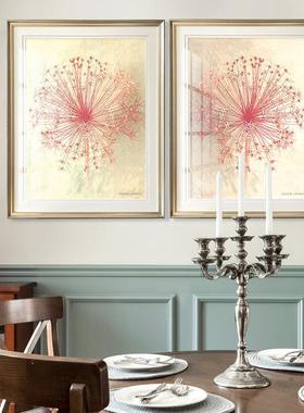 简美客式厅沙关发背景装饰画简美轻奢卧约室床头画TOS玄斗柜画蒲