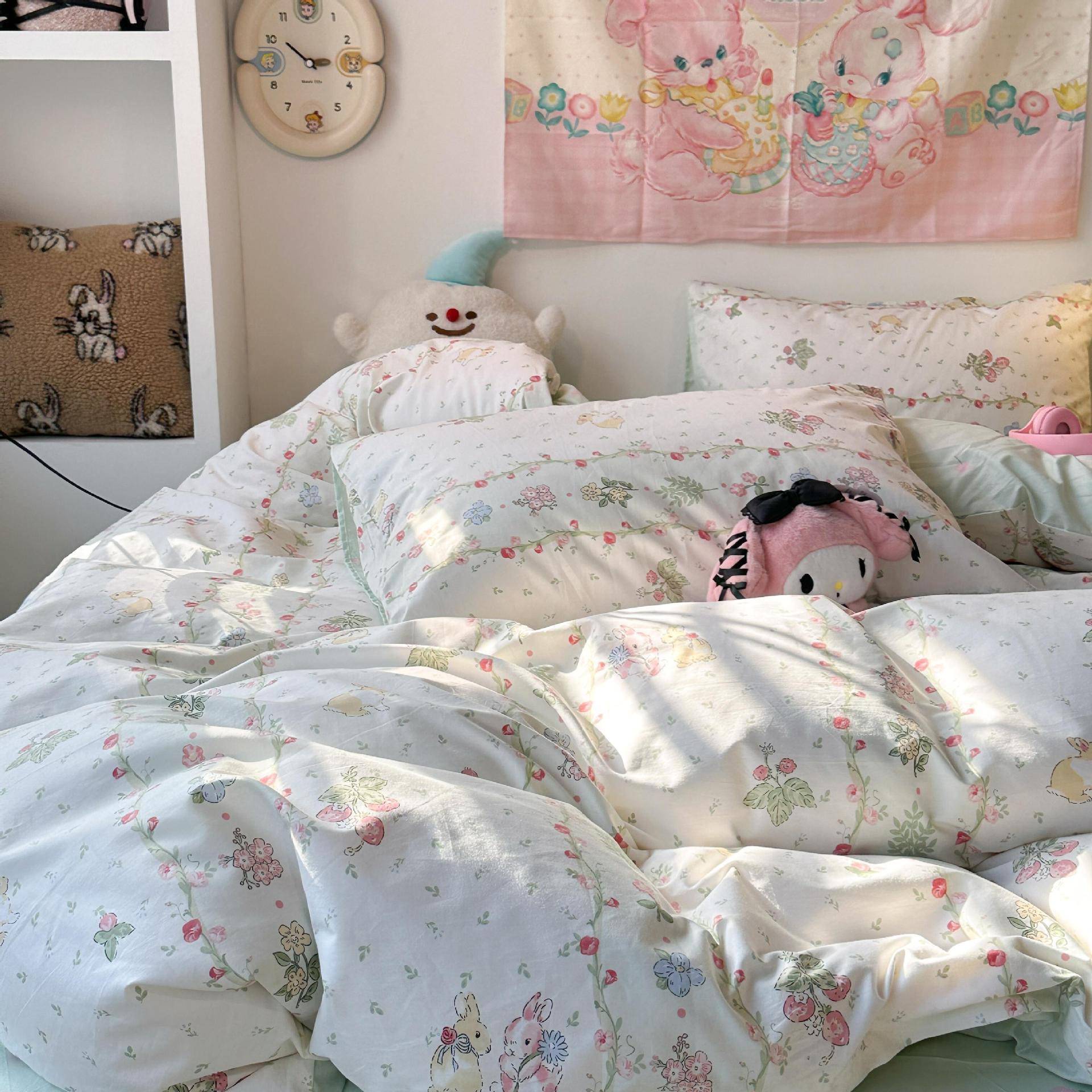 四件套纯F977JS8H棉2025年新床上用品床单被套3学生秋冬宿舍款4三