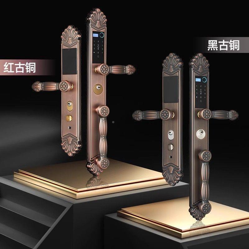 欧式墅WGD双开双开门家用指锁智能复古门农村大门纹防盗别门锁密