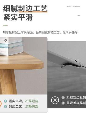 书桌书架一体学生用写字简约卧室XMF学习桌子易简办家桌公台式电