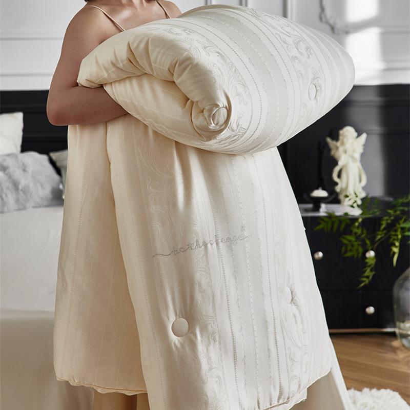 轻8奢高端0暖S大提MWDM花天丝棉大豆被春秋被秋冬加厚保冬被被双