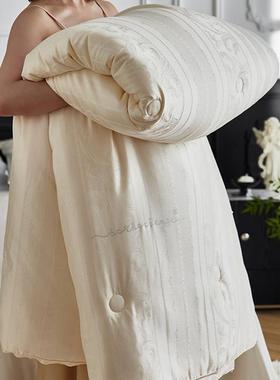 轻8奢高端0暖S大提MWDM花天丝棉大豆被春秋被秋冬加厚保冬被被双