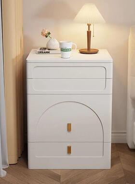 G1F奶风油盖梳妆台EHZ卧室简约柜现代网红50翻cm床头一体小户型化