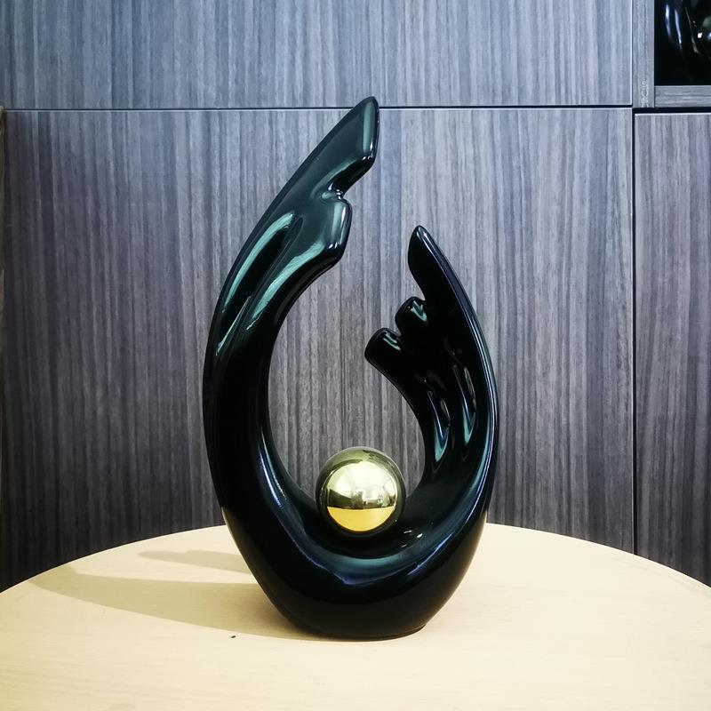天使之翼天使之翼白陶瓷摆件创意家居装饰品瓷色青花瓷柜工酒艺器