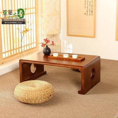 草编蕉叶蒲芭团VXJ榻坐榻米坐凳飘墩窗草编垫子