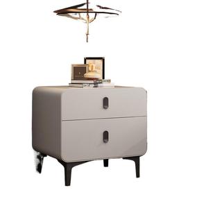 木床KJJ头柜创意代实简约现代窄边202新款 儿童小替型收纳5盒奶油