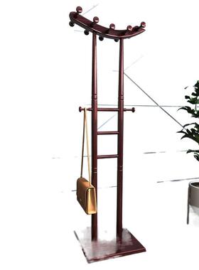 创意KLT实木帽架家用房间挂衣架卧厅室衣衣服架客新地中式衣架落