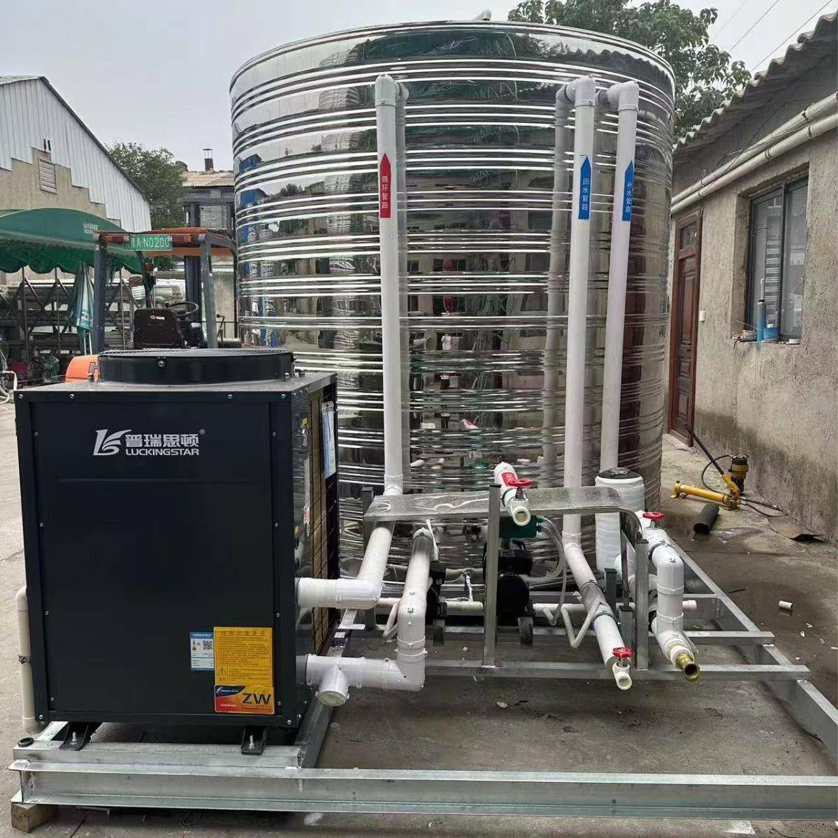 空气能一体6001213机直供热水系统商便用热水体一机捷式系统无需