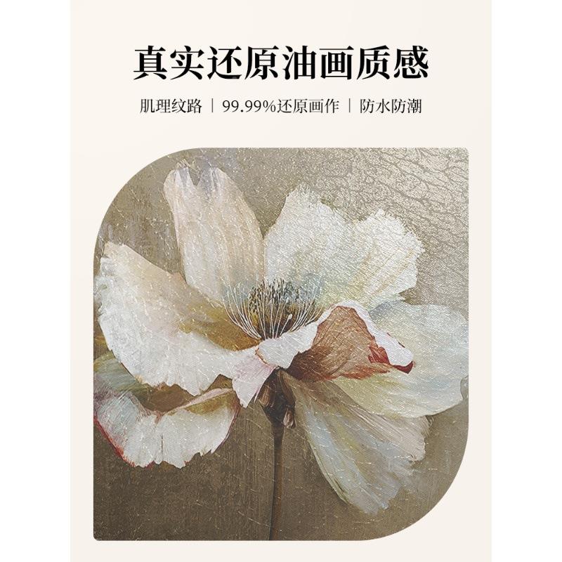 花开富贵NIT美式餐厅卧饰画2025装新款饭厅餐边玄柜关挂画室床头