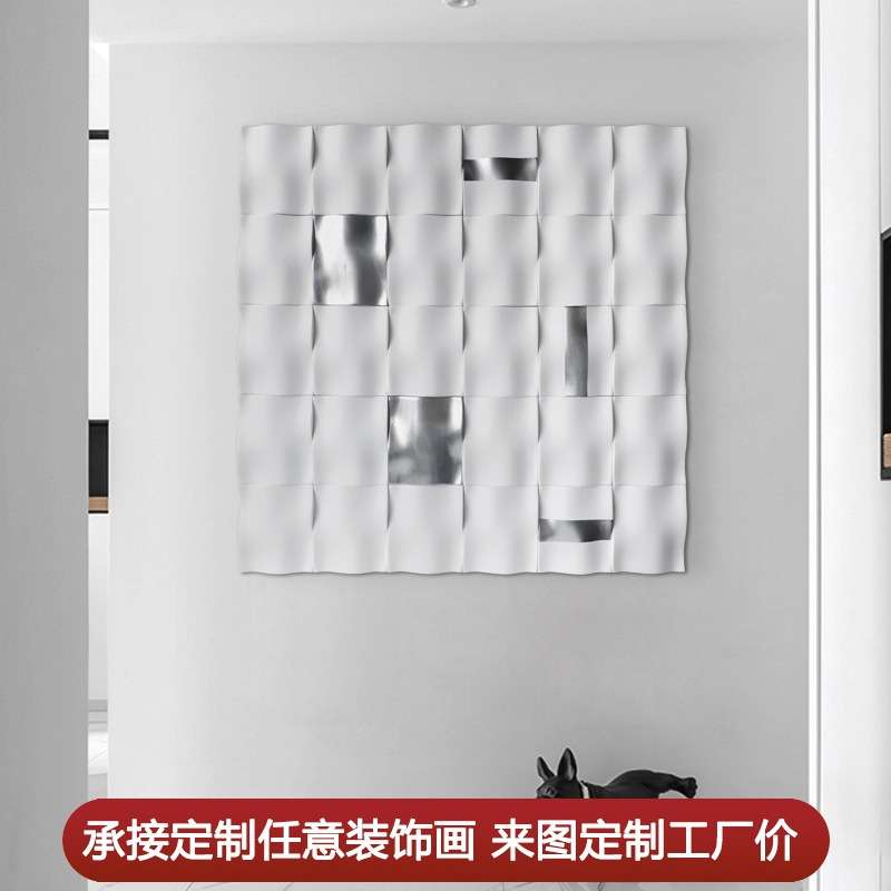 现代简约树脂立体实物装饰画别墅客厅卧室酒店玄关样板间装置挂画图片