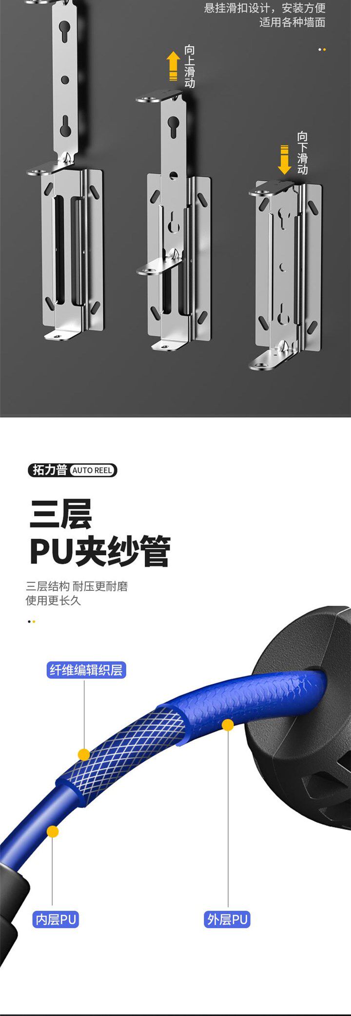 Барабаны 气鼓自动伸缩气管卷管器电鼓水鼓气动工具高压泡沫鼓汽修拓力普