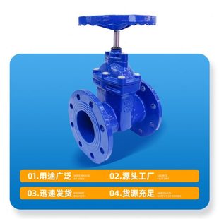 16Q给排水阀直供铸铁阀门 厂促软密封中型暗杆闸阀法兰弹性Z45X