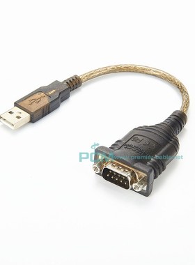 USB转232串口线公头DB9针工业级COM转换器模块英国FTDI US232R-10