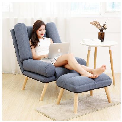 懒人沙发单人卧室小沙发简易休闲榻榻米喂奶靠背躺椅阳台圆形沙发