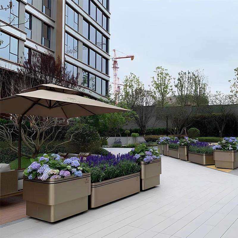 户外创意不锈钢花箱组合商业街道铁艺花箱隔断售楼部成品花坛外摆,鲜花速递/花卉仿真/绿植园艺,割草机/草坪机,淘宝优惠券,粉丝福利购,淘宝优惠卷