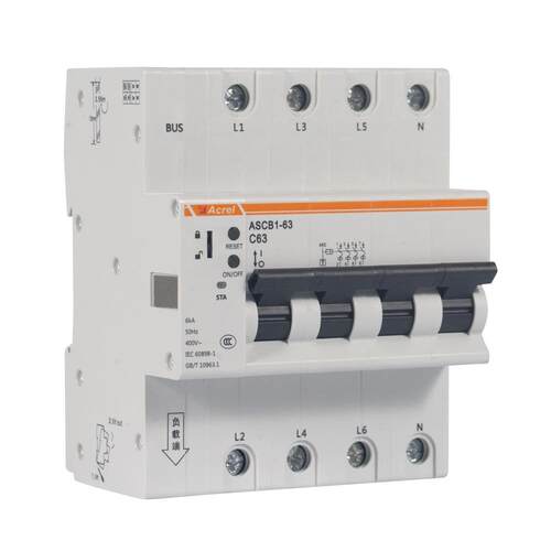 安科瑞ASCB1-63-C63-4P智能微型漏电断路器漏电断路器