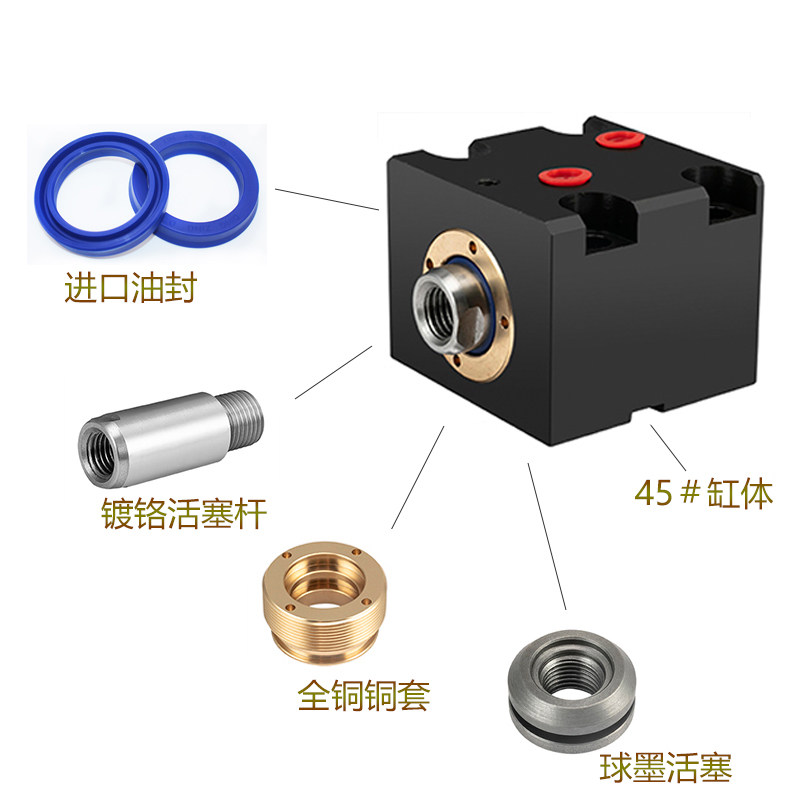 薄型 液压油缸JOB CX-LA50/63/10/20/30/40/50油丁模具卧式方缸