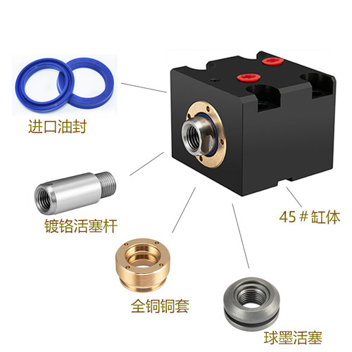 薄型 液压油缸JOB CX-LA50/63/10/20/30/40/50油丁模具卧式方缸