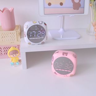 少女心ins风无线蓝牙音响学生迷你闹钟小音箱桌面时钟车载低音炮