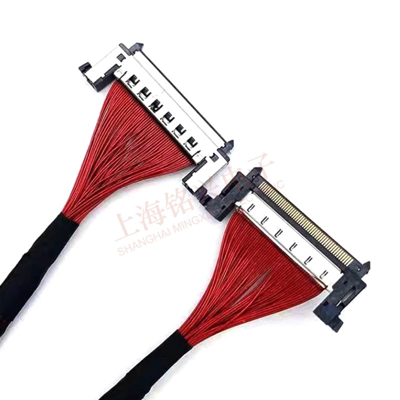 0.5mm间距高速信号传输线缆 8K高速同轴线4K屏线FI-RE51P4Z1P同向