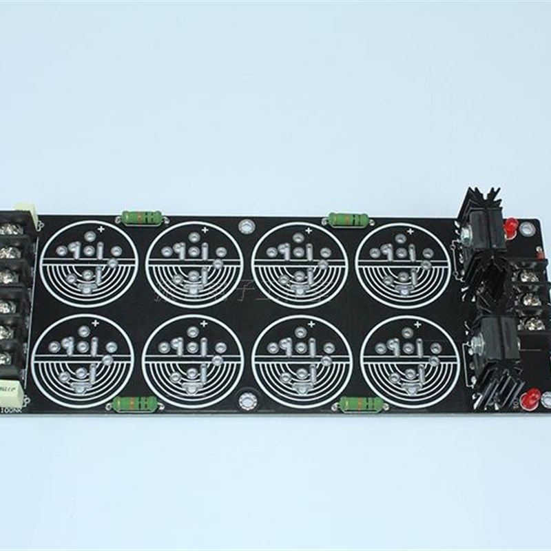 半成品 焊式8电容肖特基整流滤波电源板   音响功放pcb