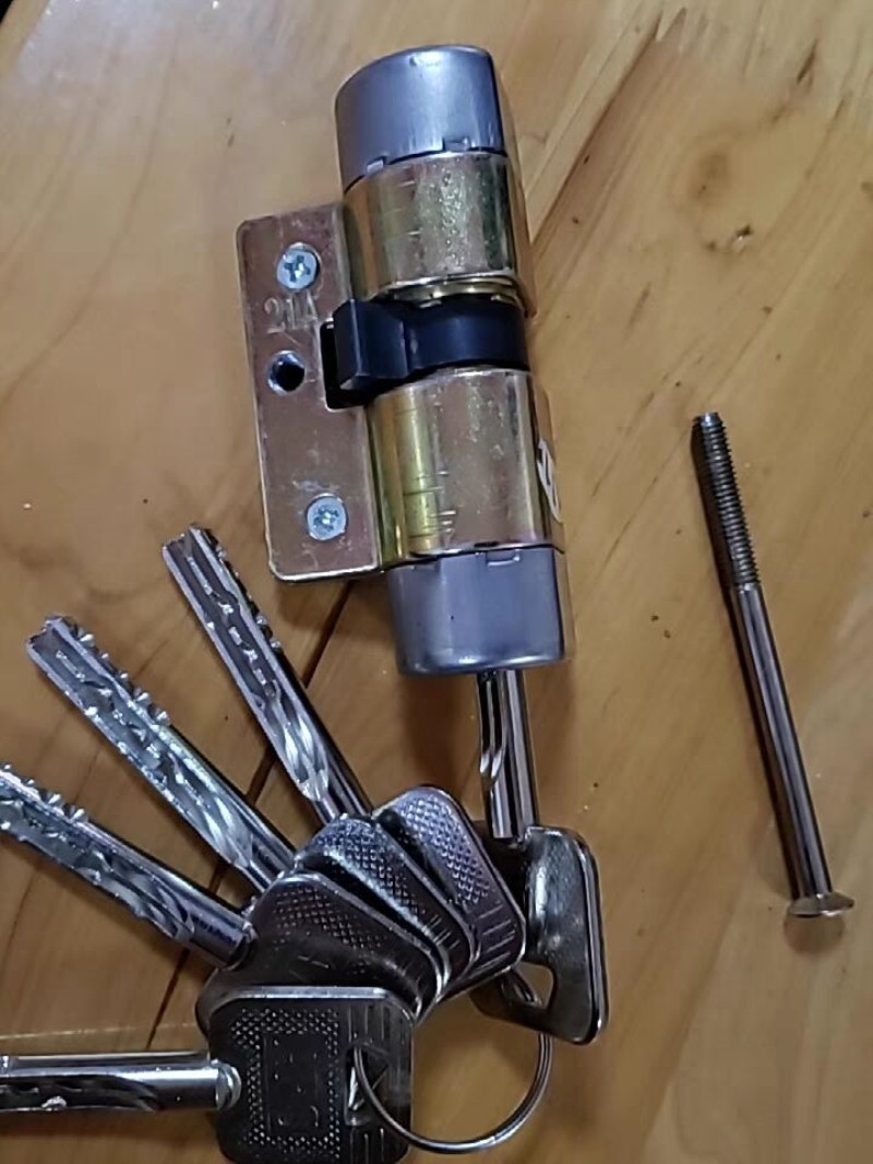 美心防盗门锁芯AFS安防老盼式盼外装大门锁把手C级把手家用通用型