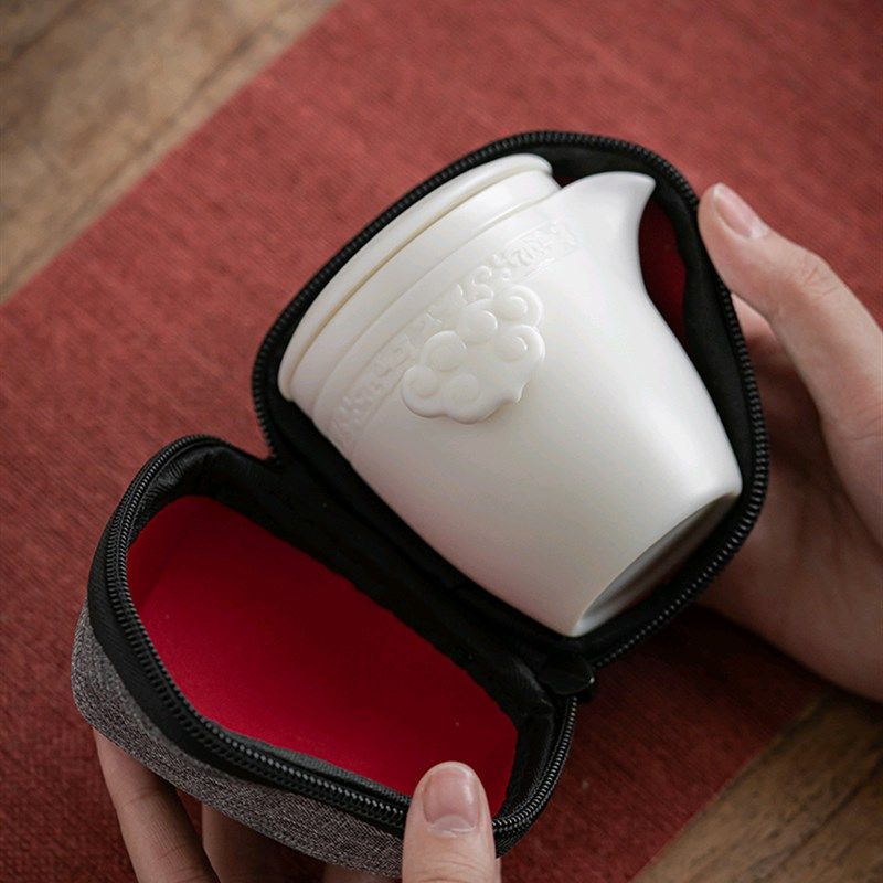 唐舍 羊脂玉瓷白瓷快客杯一壶二杯户外泡茶壶便携式旅行茶具套装,纺织面料/辅料/配套,服装加工设备,淘宝优惠券,粉丝福利购,淘宝优惠卷