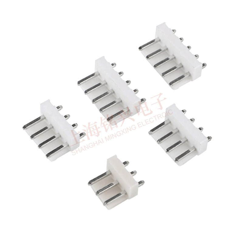 VH3.96直弯针座2/3/4/5/6/7/8-12P 直脚高弯脚针插座白色连接器
