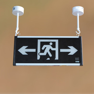 安全出口吊杆吊钩环疏散指示灯应急灯单双面指示牌悬挂吊装杆包邮