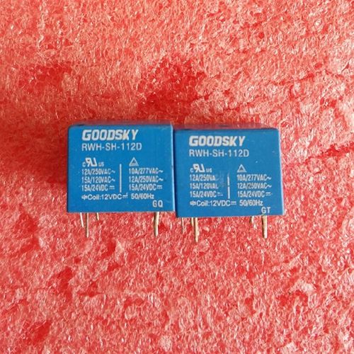 全新散装国兴GOODSKY继电器RWH-SH-112D 12VDC 5脚 12A 一开一闭